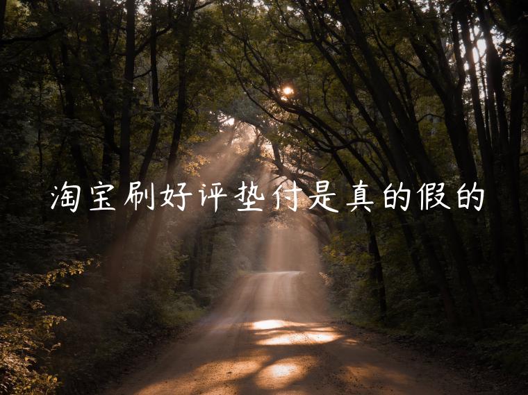 淘寶刷好評(píng)墊付是真的假的